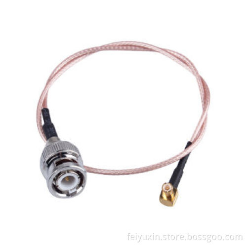 BNC Male to R/A MCX Male, RG178 Cable, L=300mmNew